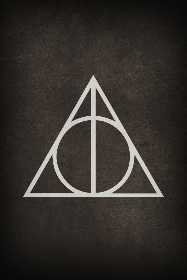 Hd Harry Potter Iphone Wallpaper - Black Deathly Hallows Symbol - HD Wallpaper 