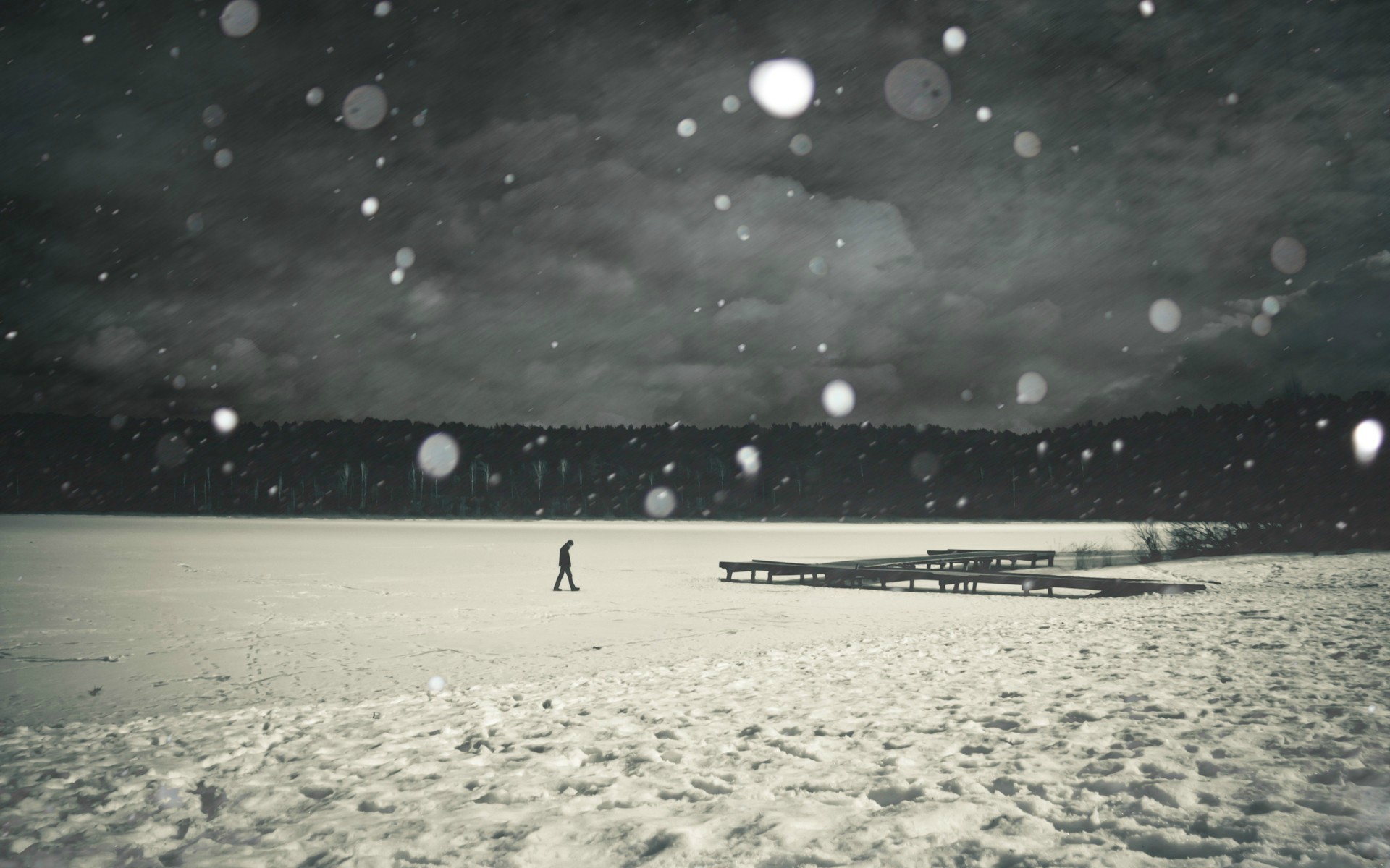Lonely Winter - HD Wallpaper 
