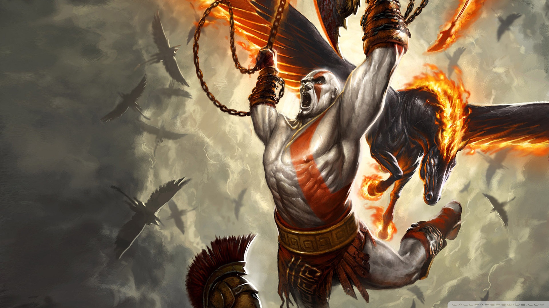 God Of War 1 Art - HD Wallpaper 