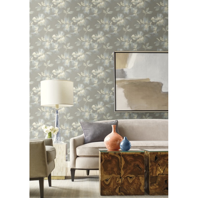 Tranquil Wallpaper By Candice Olson-midnight Blooms - Candice Olson Midnight Blooms - HD Wallpaper 