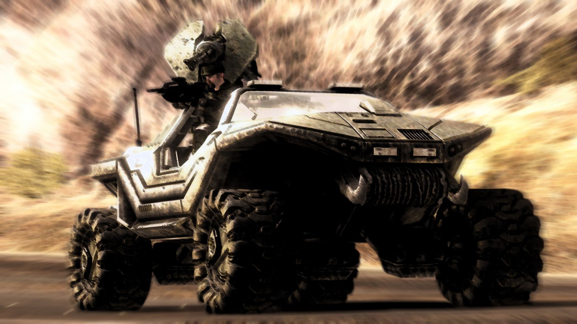Halo Warthog Fan Art - HD Wallpaper 