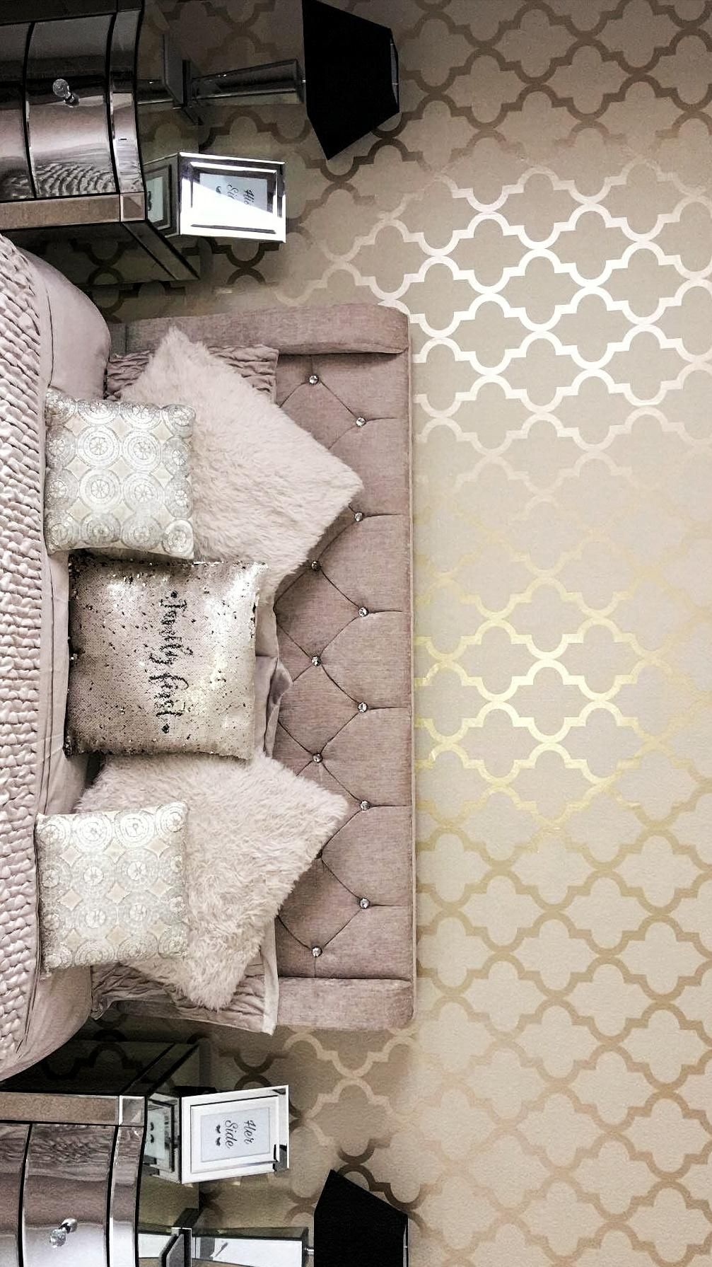 Camden Trellis Wallpaper Cream Gold - HD Wallpaper 