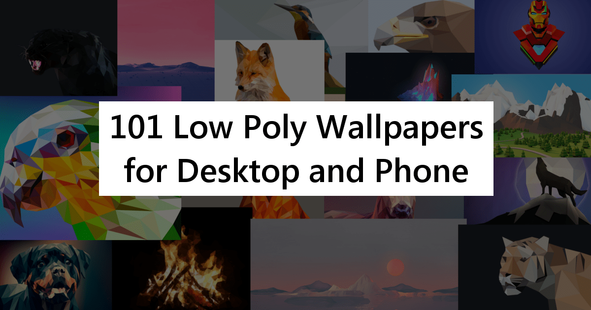 101 Low Poly Wallpapers For Desktop And Phone - Cat - HD Wallpaper 