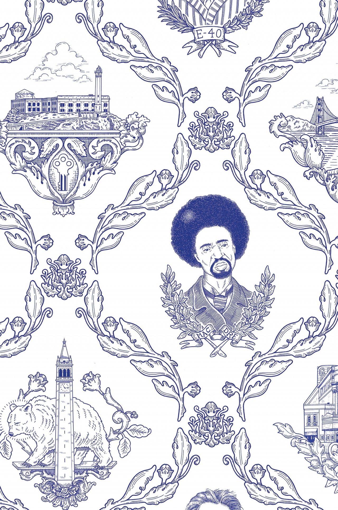 Flavor Paper Bay Area Toile - HD Wallpaper 