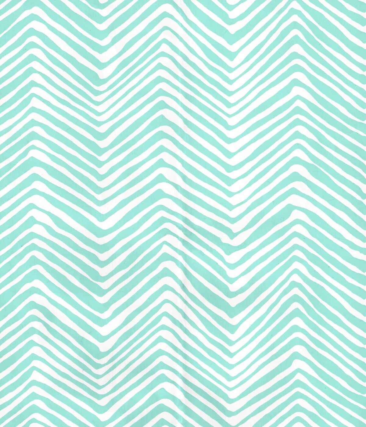 Quadrille Petite Zig Zag Wallpaper Turquoise On White - Zig Zag - HD Wallpaper 