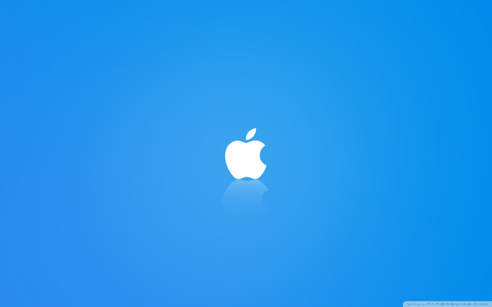 Blue Apple Wallpaper Mac - HD Wallpaper 