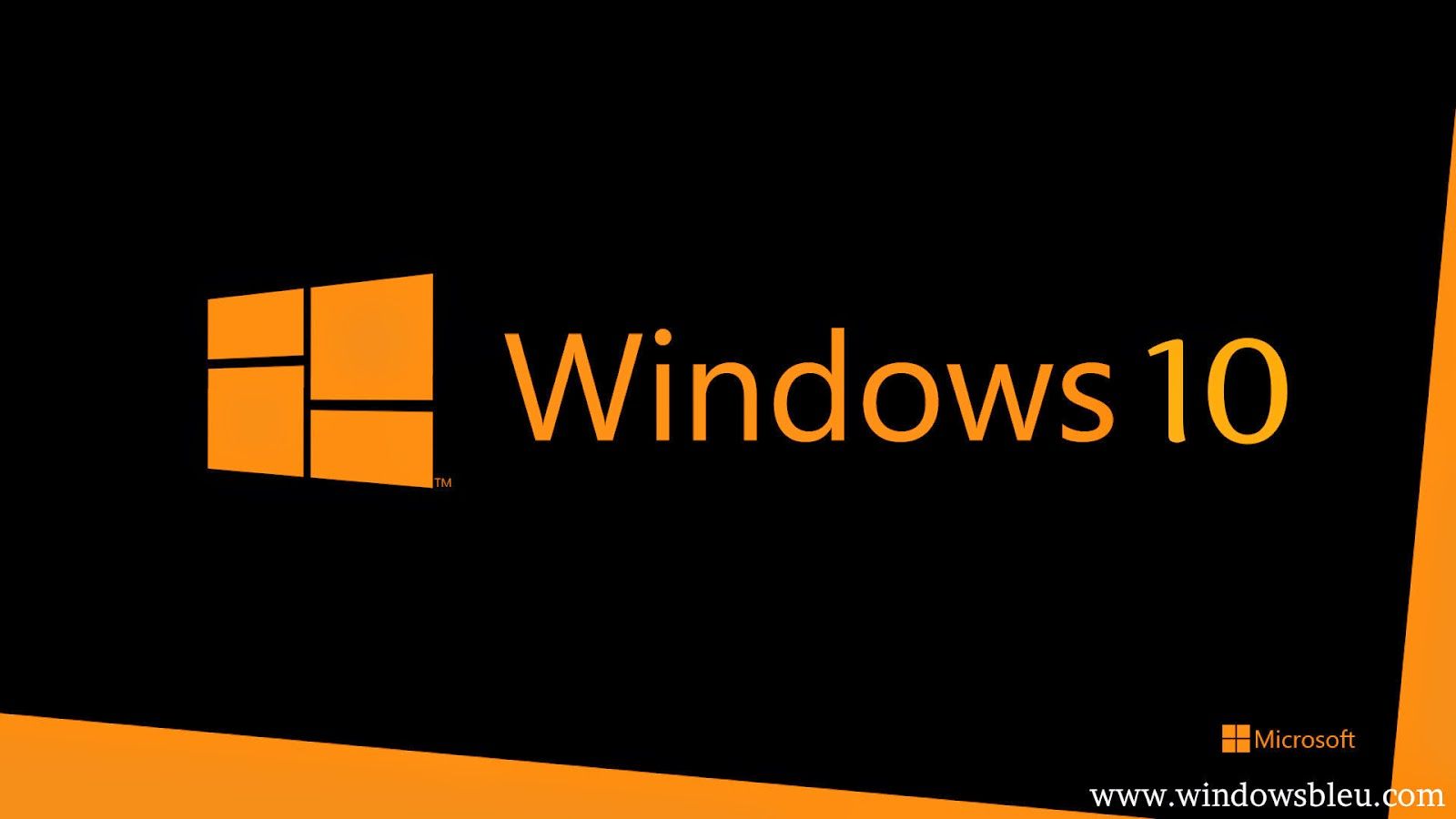 Windows 10 Orange Background - HD Wallpaper 