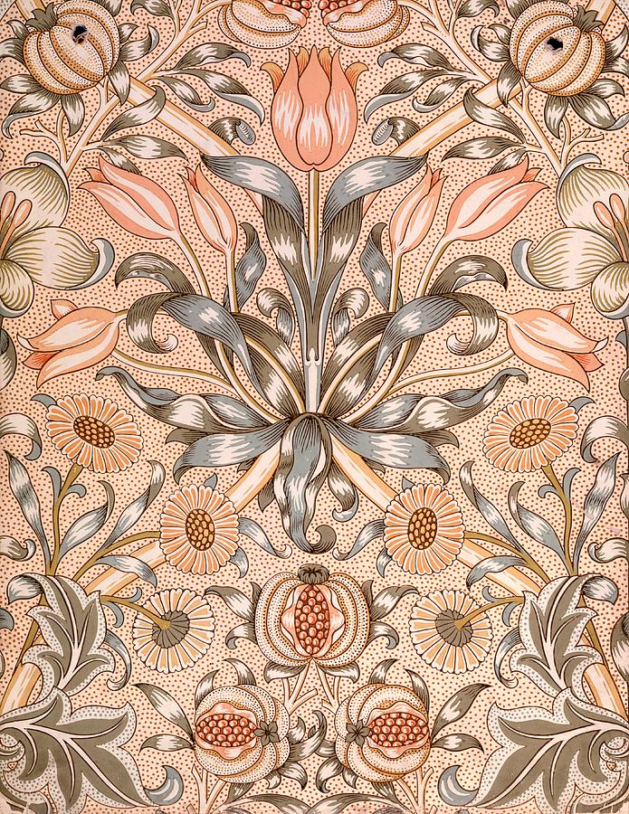 William Morris Lily And Pomegranate - HD Wallpaper 