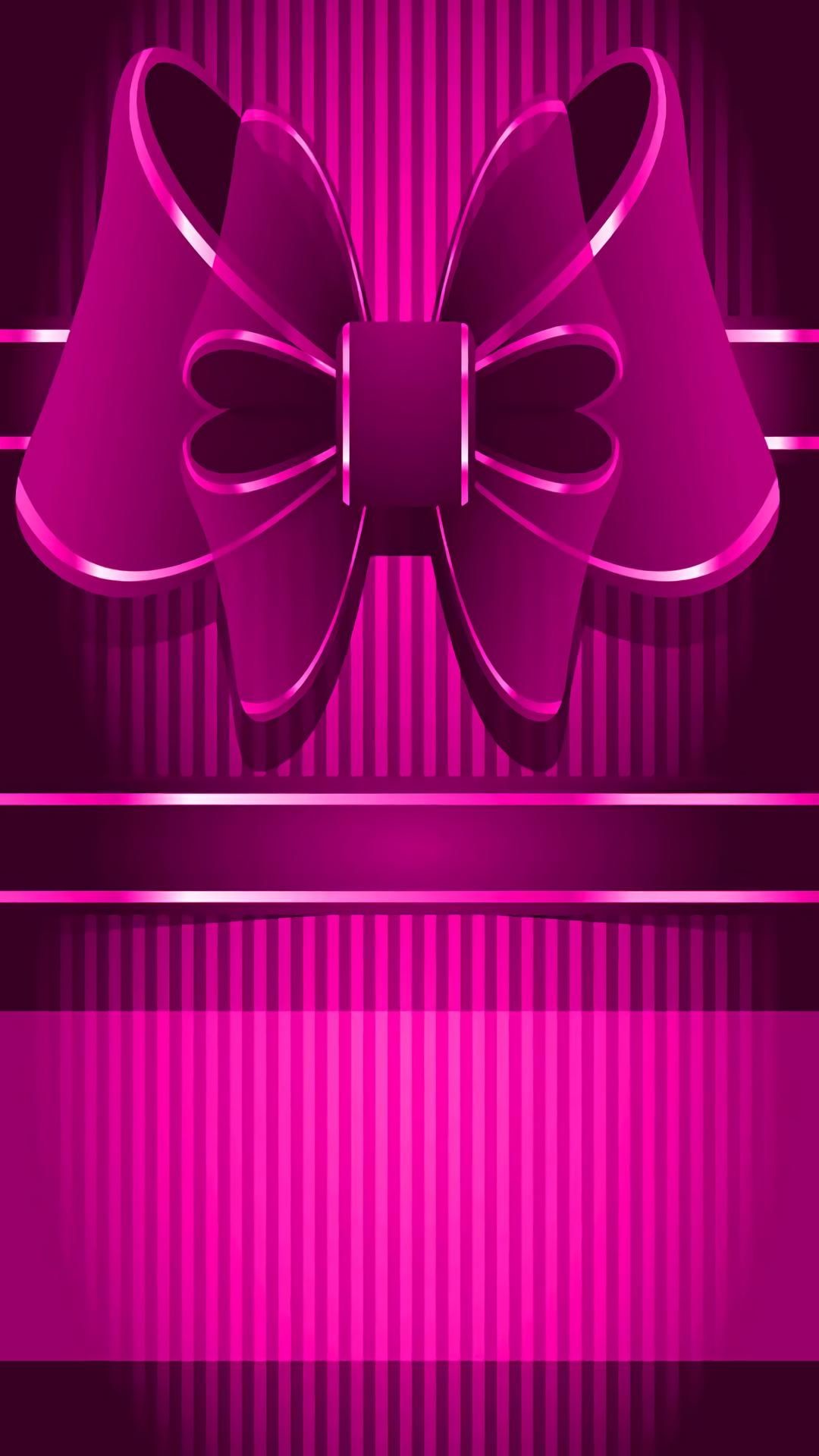 1080x1920, Bow Wallpaper, Wallpaper Backgrounds, Iphone - Iphone Wallpaper Bow Pink - HD Wallpaper 