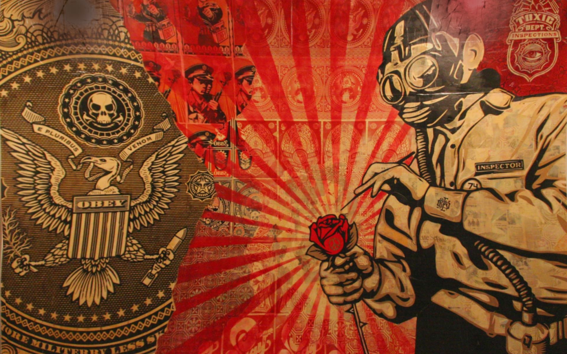 Shepard Fairey Obey Wallpaper Backgrounds Hd Wallpapers - Shepard Fairey Art High Resolution - HD Wallpaper 