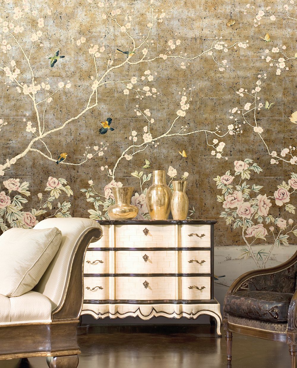 Chinoiserie Wallpaper For Walls - HD Wallpaper 