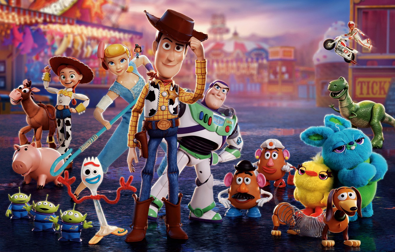 Photo Wallpaper Toys, Family, Friends, Toy Story 4, - Hd Toy Story 4 - HD Wallpaper 