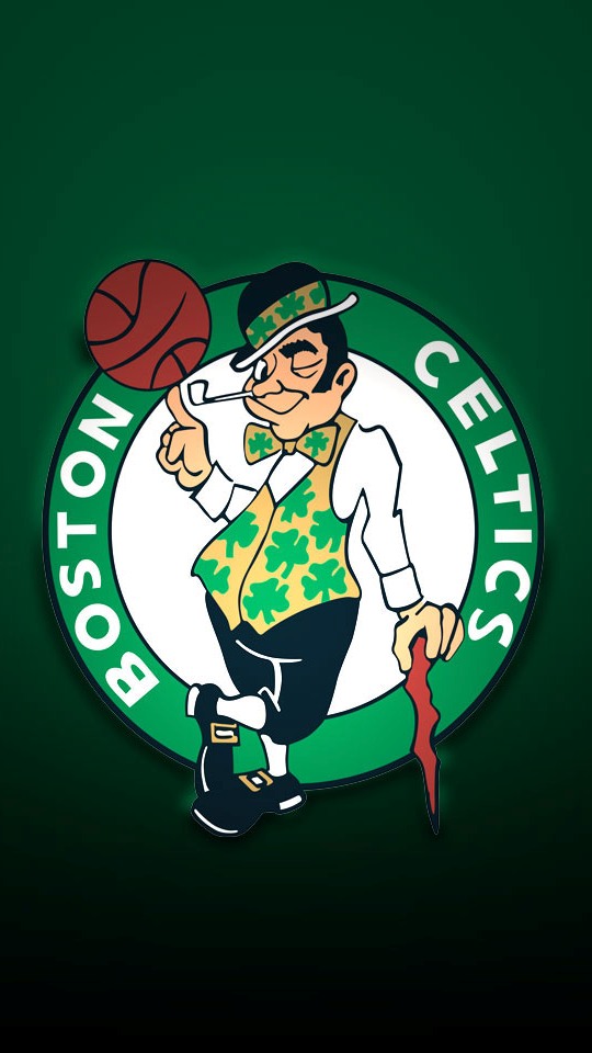 Boston Celtics Wallpaper Iphone Resolution - Boston Celtics Logo Black - HD Wallpaper 