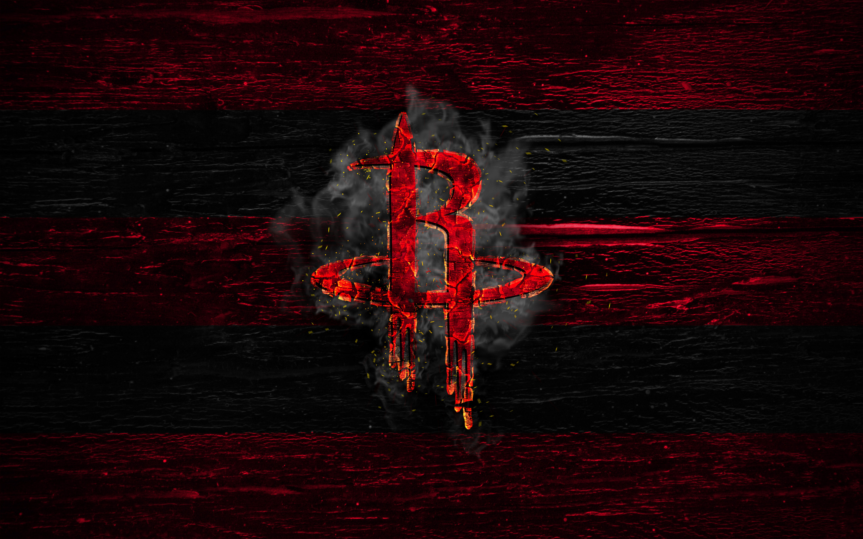 Houston Rockets Logo Negro - HD Wallpaper 