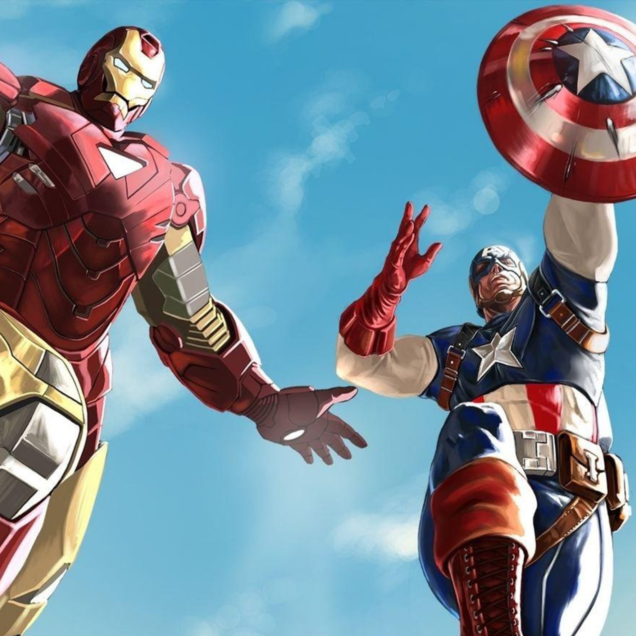 The Avengers Iron Man Captain America - Captain America Thor And Iron Man - HD Wallpaper 