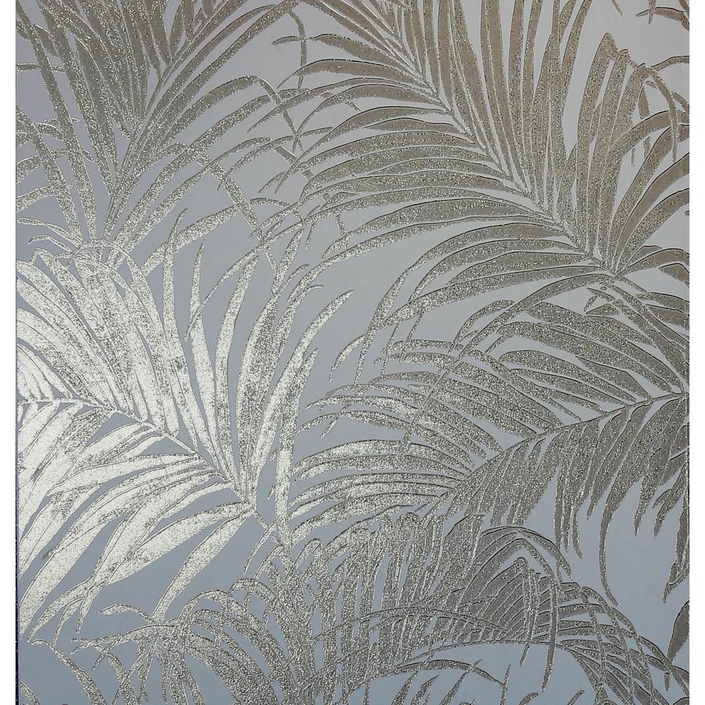 Arthouse Kiss Foil Cream Gold Palm Leaf - HD Wallpaper 