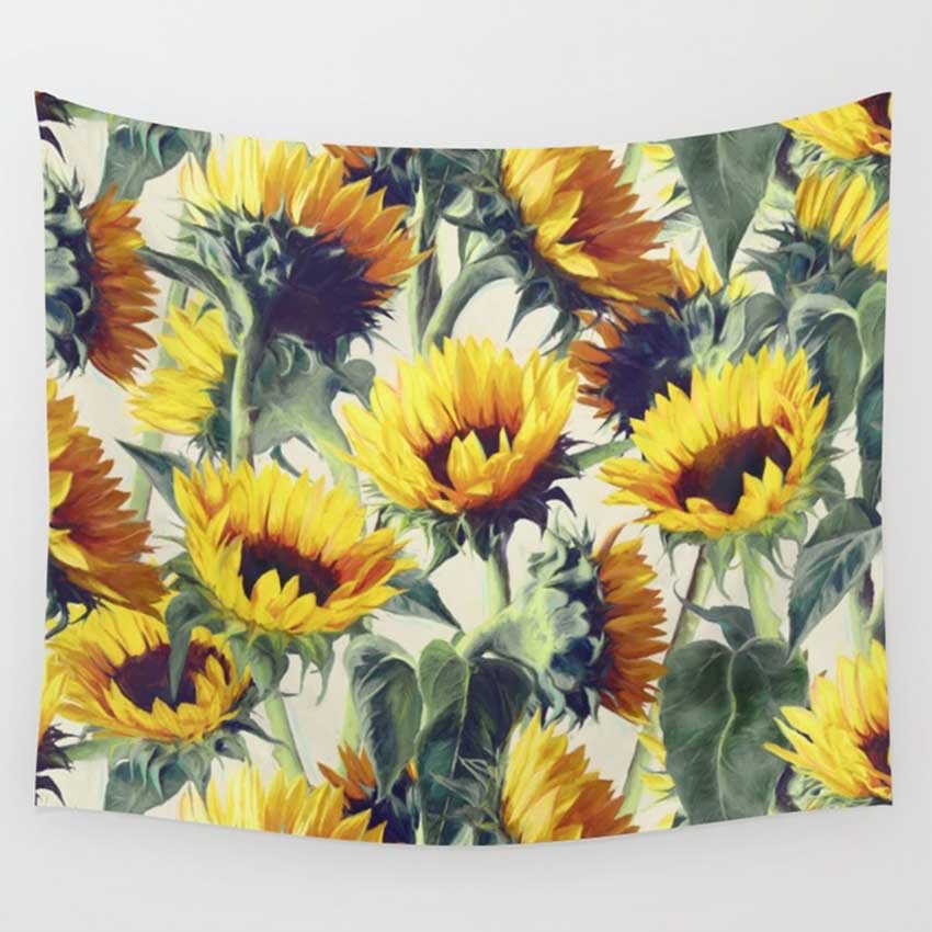 Sunflower Tapestry Amazon - HD Wallpaper 