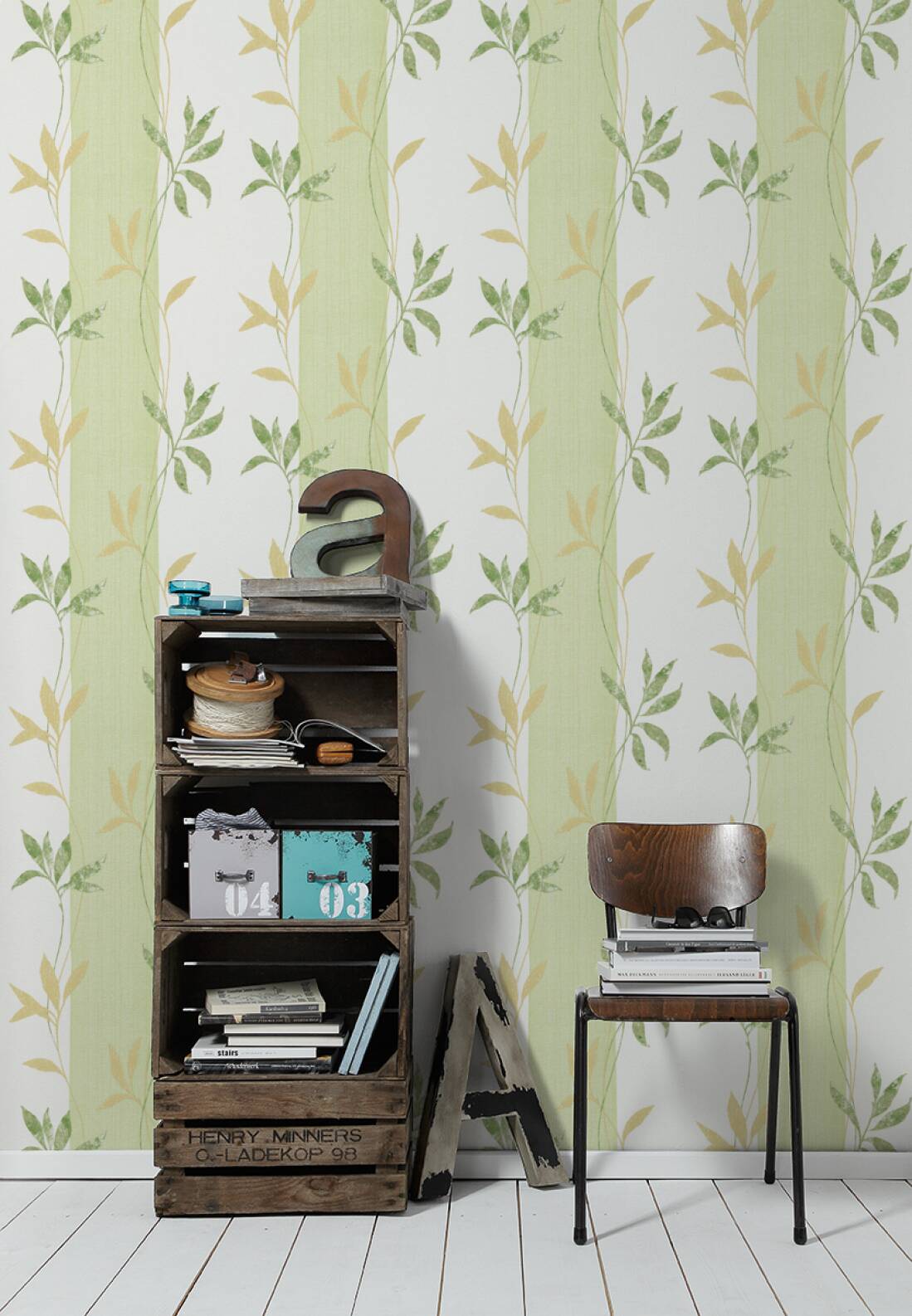 Création Wallpaper Jungle, Bronze, Green, Metallic, - Wallpaper - HD Wallpaper 