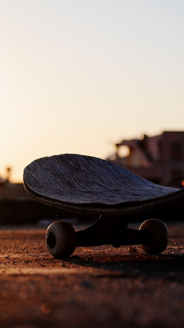 Skateboarding, Sunset, 5k - Skateboard Sunrise - HD Wallpaper 