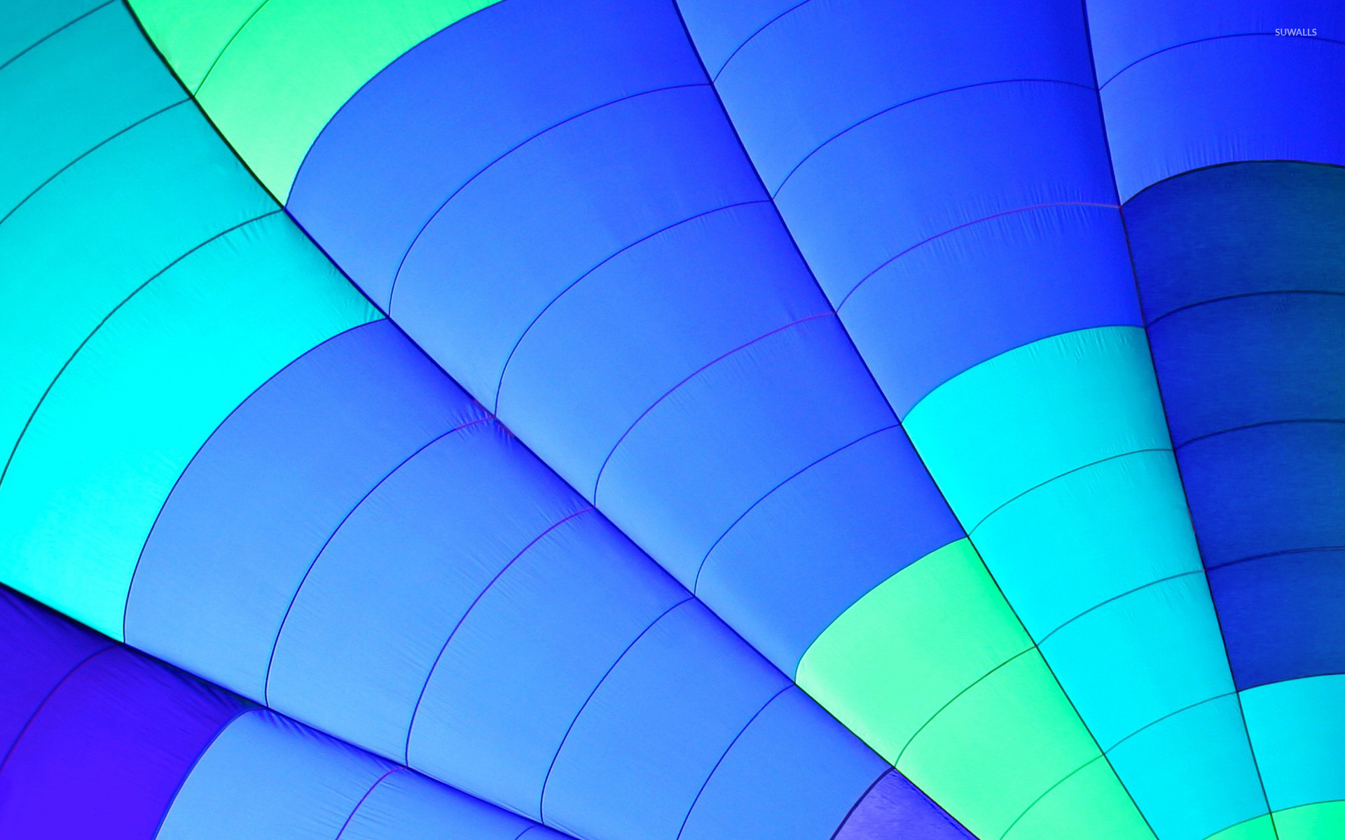 Blue Hot Air Balloon - HD Wallpaper 