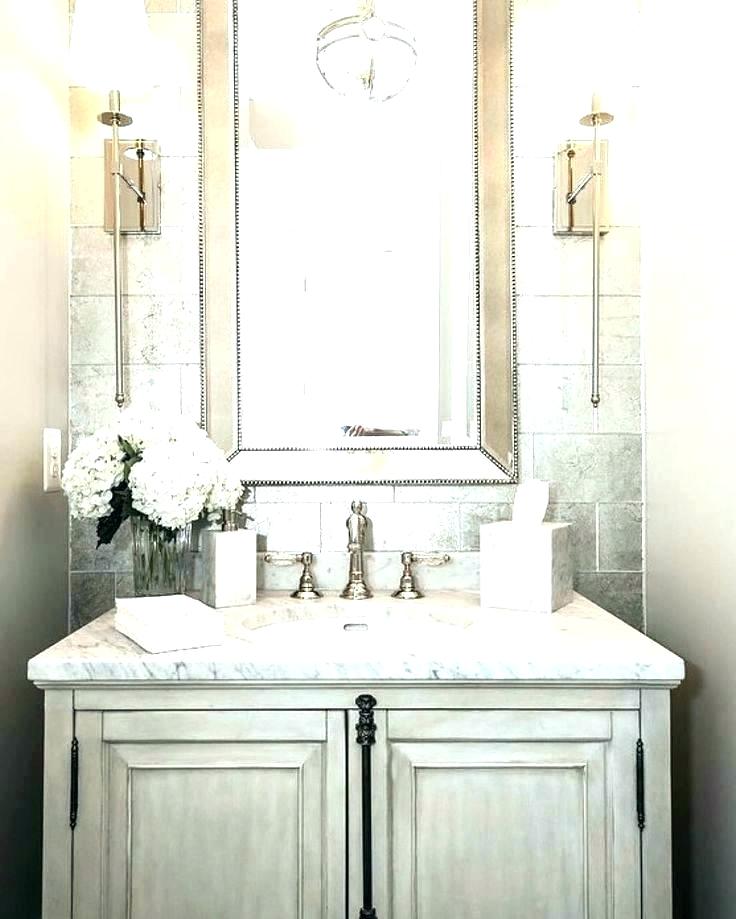 Small Powder Room Wallpaper Ideas Renovations Pictures - Small Bathroom Decor Idea - HD Wallpaper 
