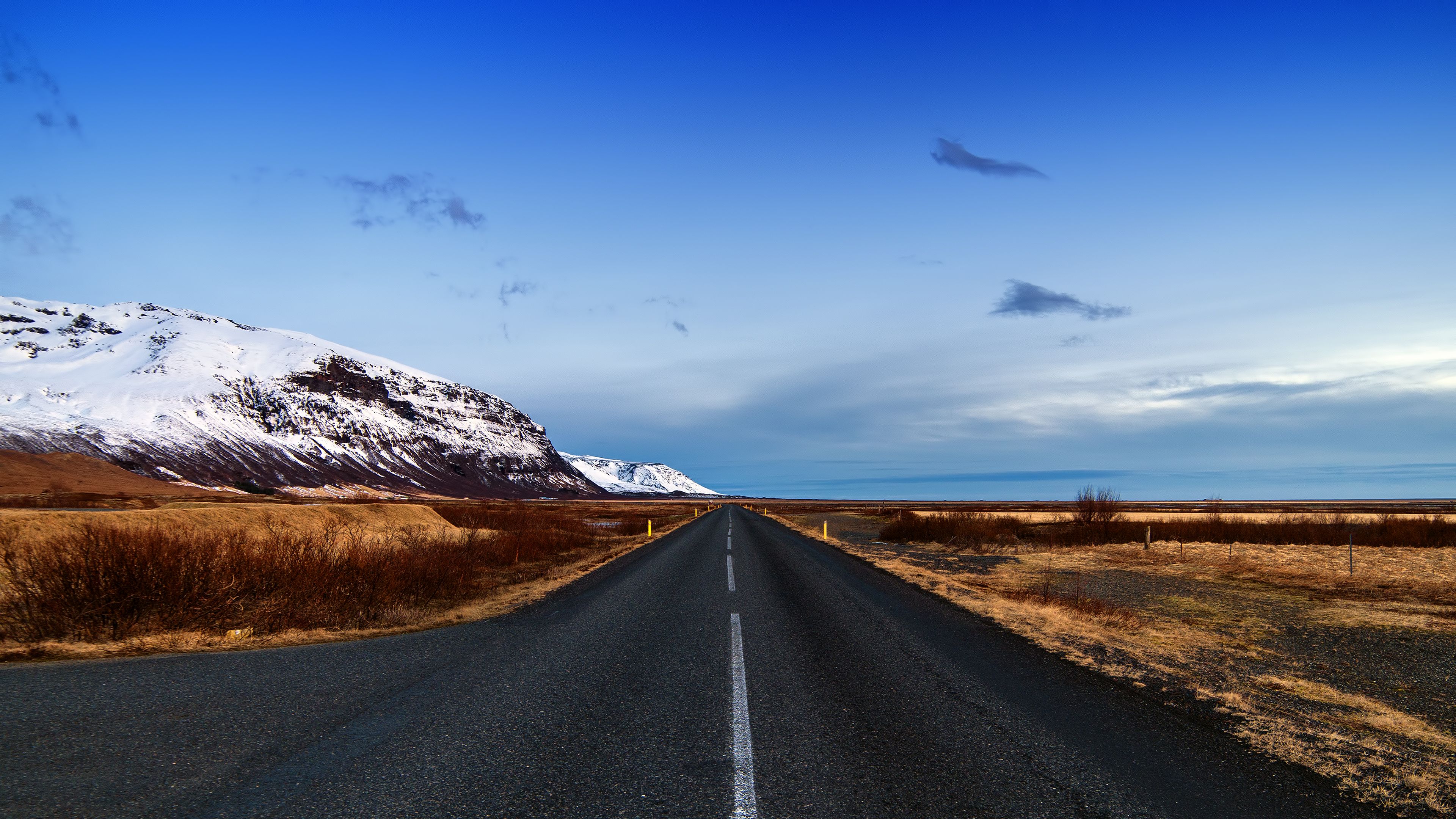 Horizontal Road Landsc Hd Wallpaper, Background Images - Iceland Road - HD Wallpaper 