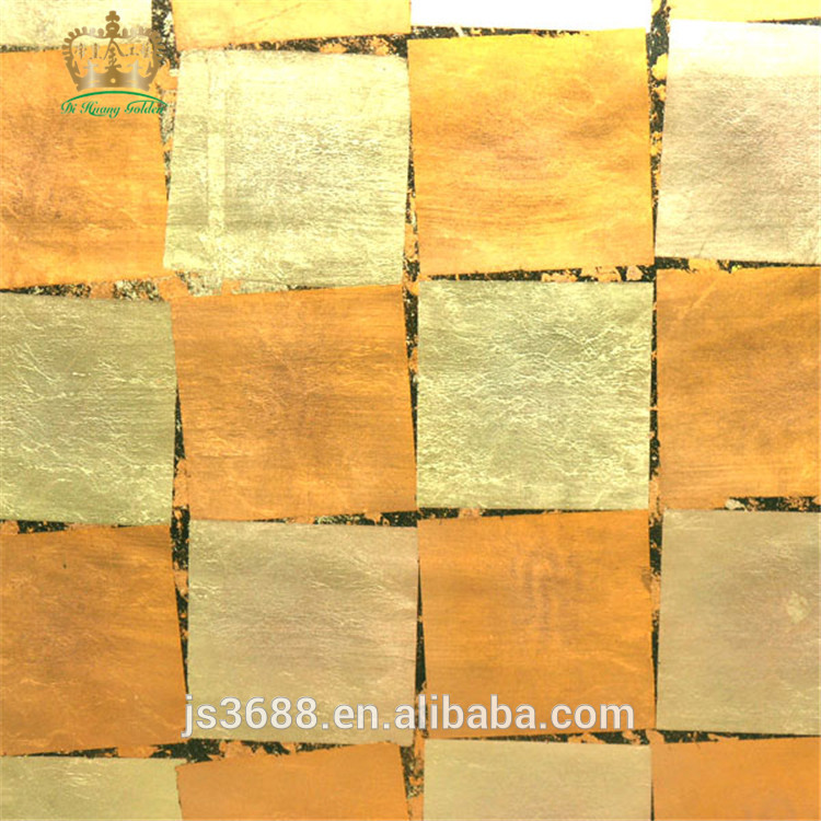 Gold Leaf Wallpaper Silver Leaf Wallpaper Metallic - Plywood - HD Wallpaper 