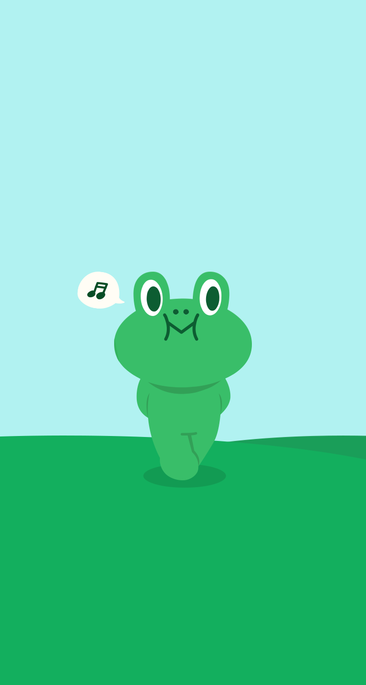 Frog Cartoon Wallpaper Iphone - HD Wallpaper 