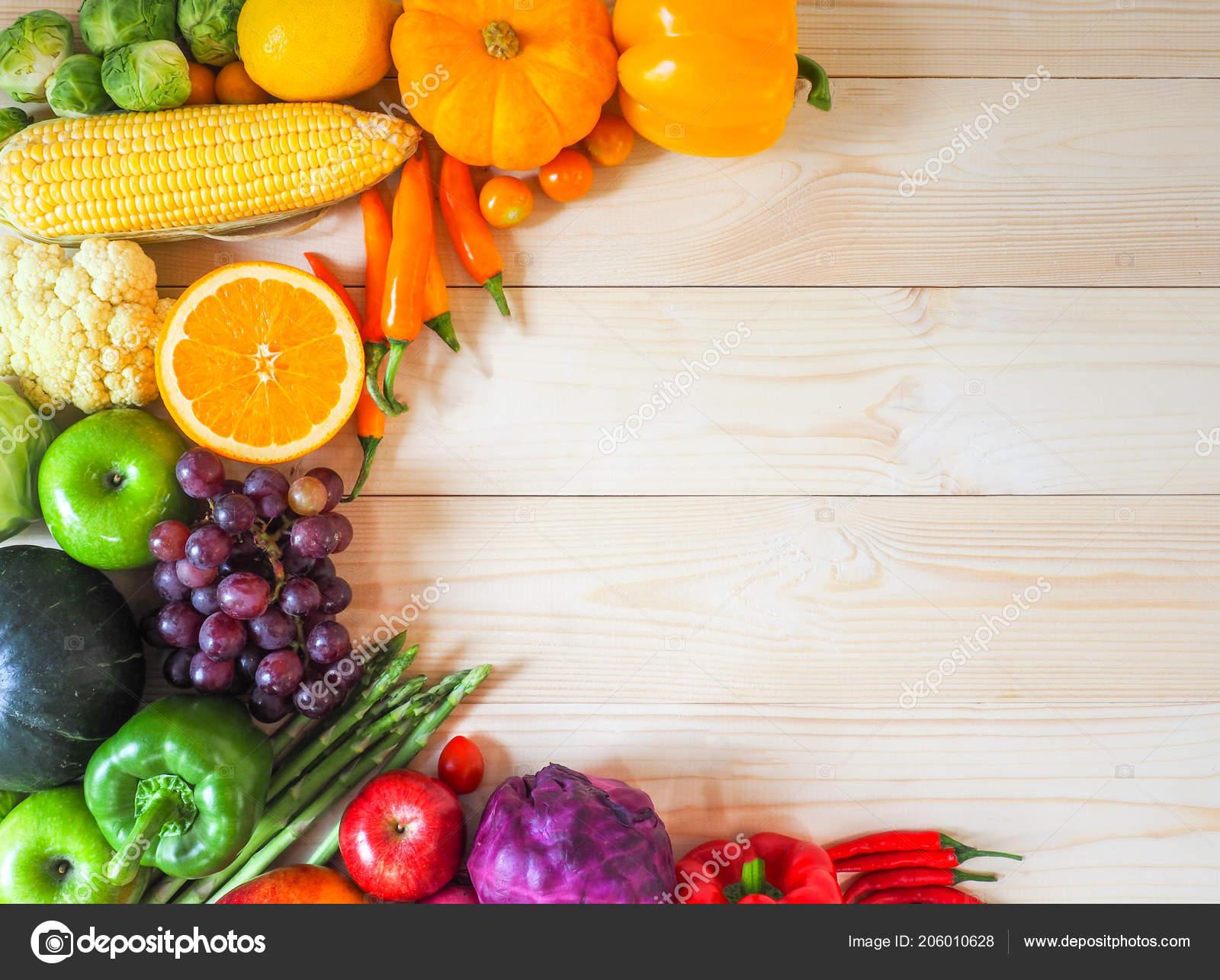 Fruits And Vegetables Background - HD Wallpaper 