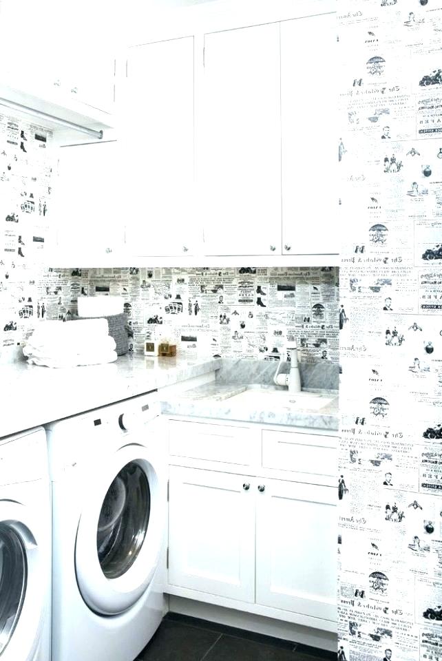 Laundry Room With Wallpaper Ideas - HD Wallpaper 