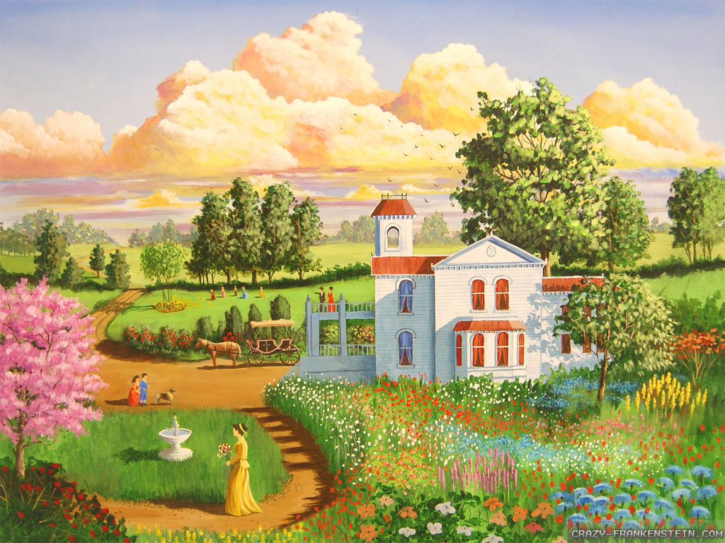 Spring Scenery Wallpaper Widescreen - HD Wallpaper 