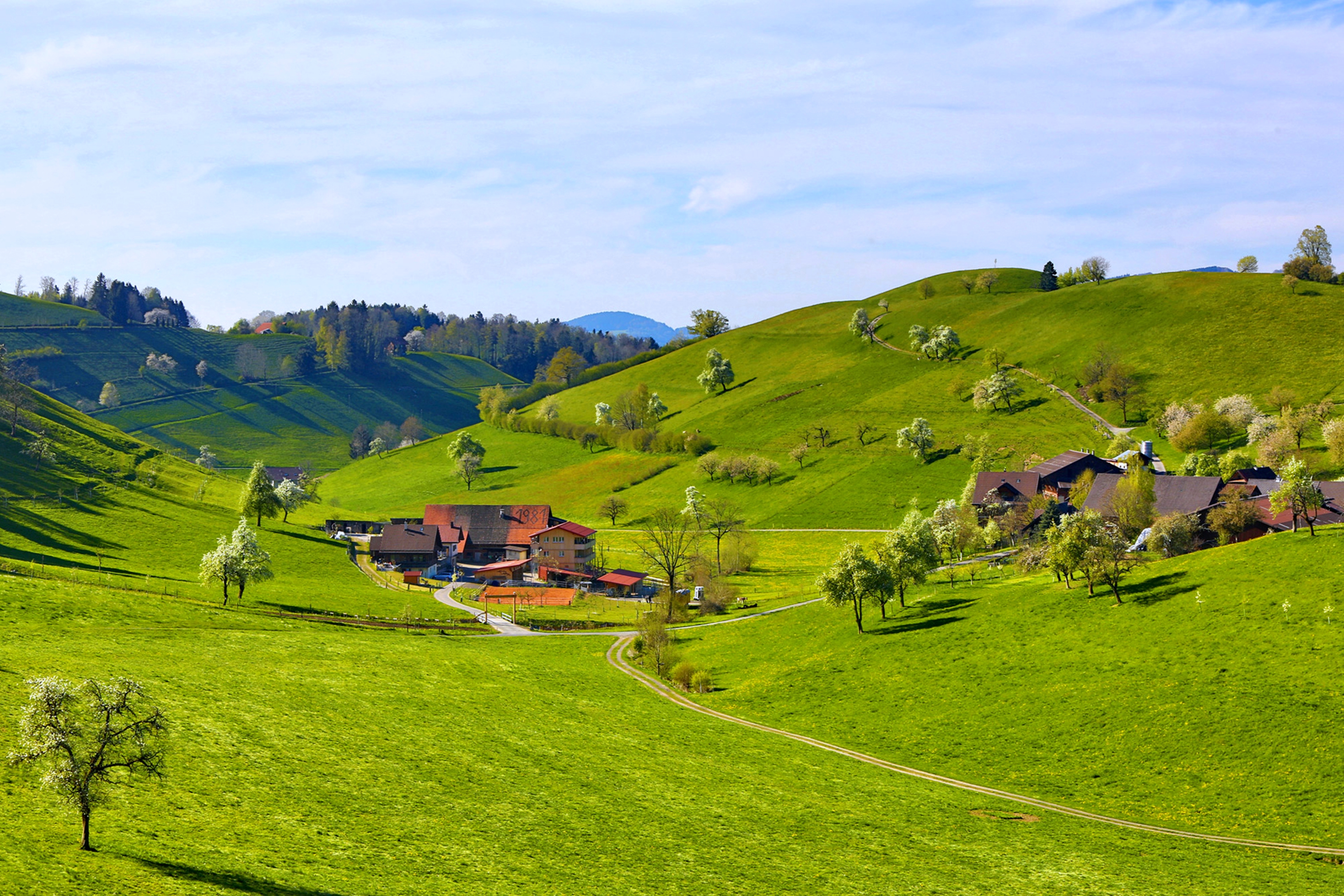 Spring Wallpaper Farm - HD Wallpaper 