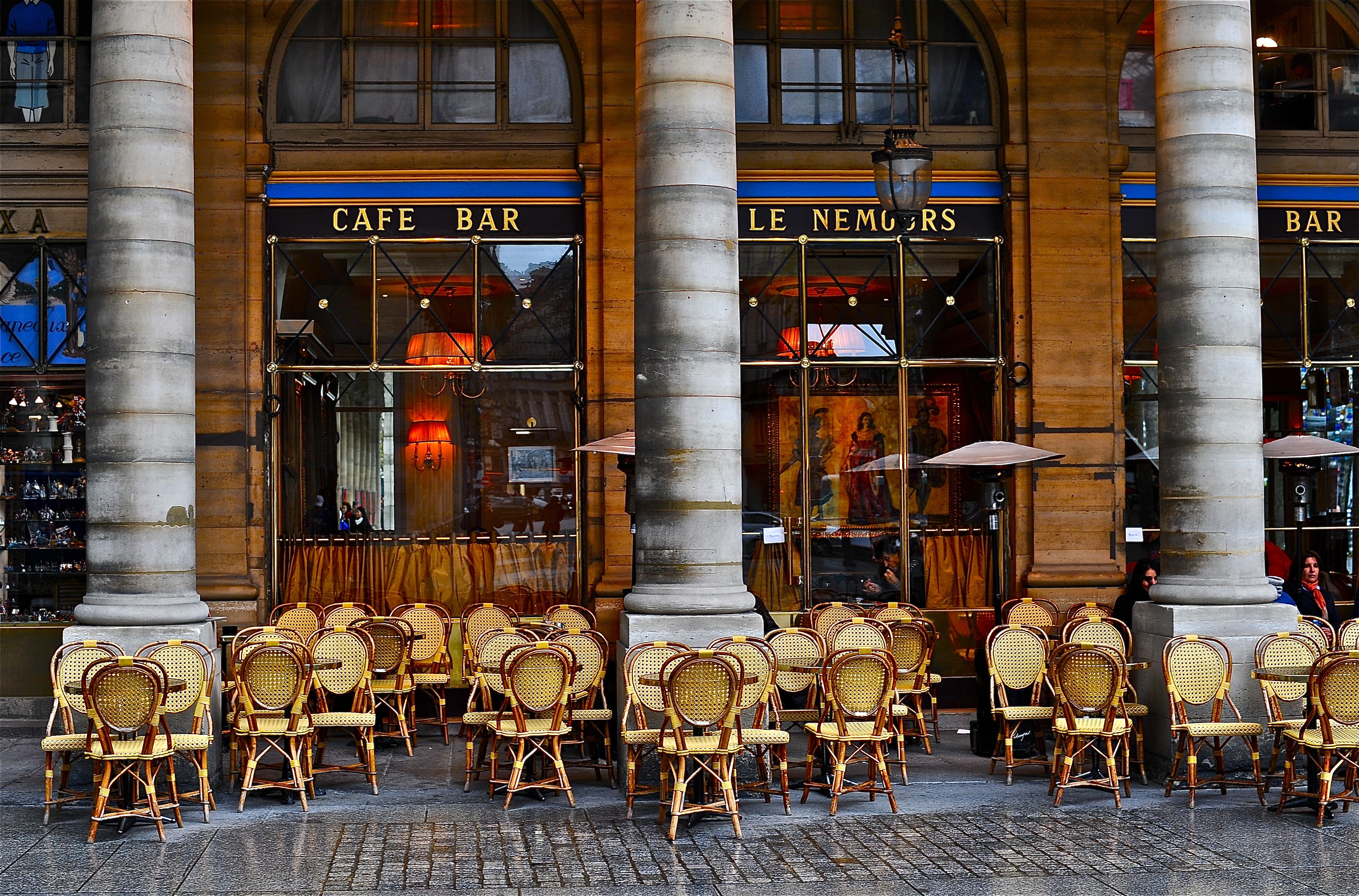 Cafe 4k Ultra Hd Wallpaper And Background Image - Café Le Nemours - HD Wallpaper 