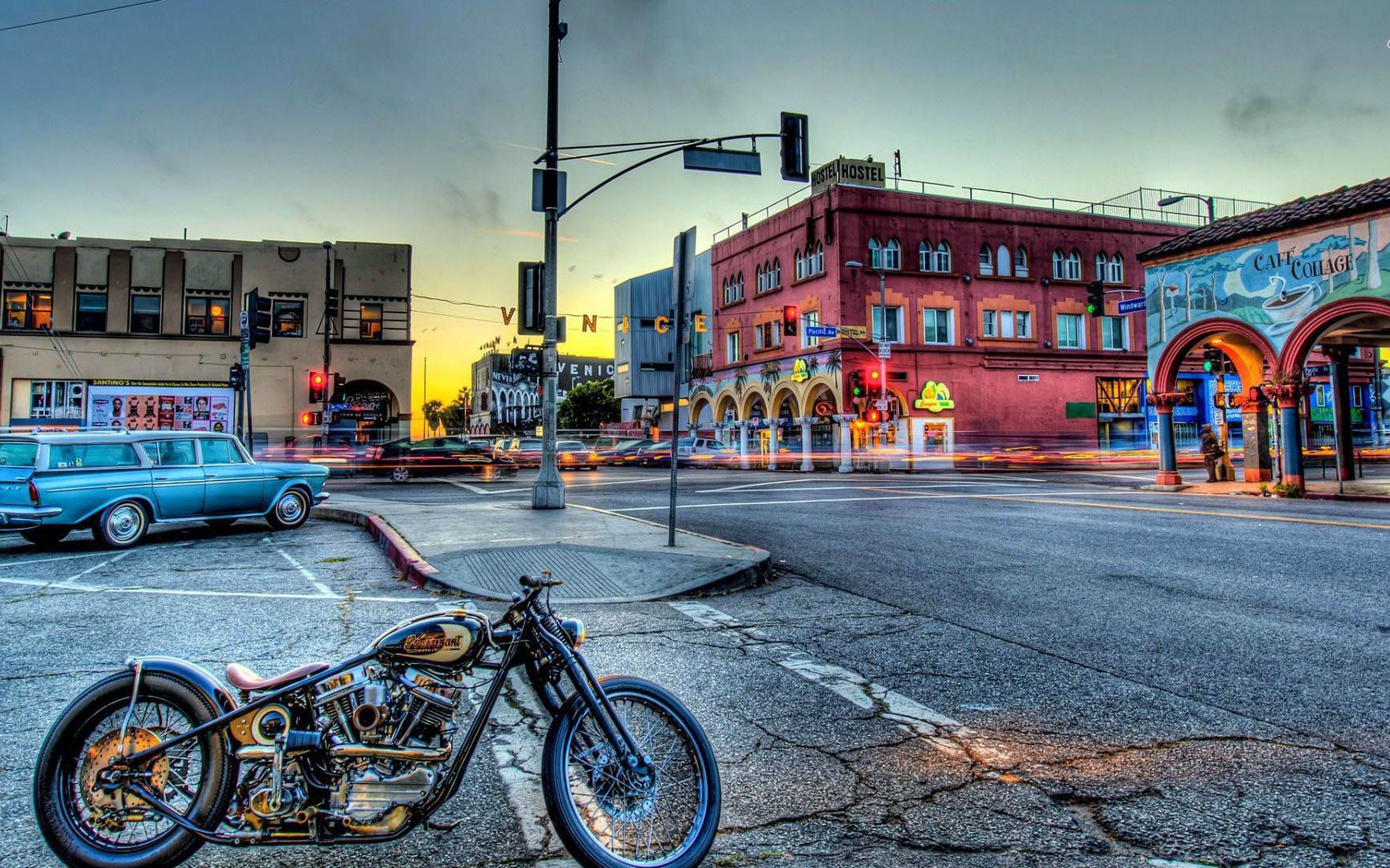 Venice Beach Hd Background - HD Wallpaper 