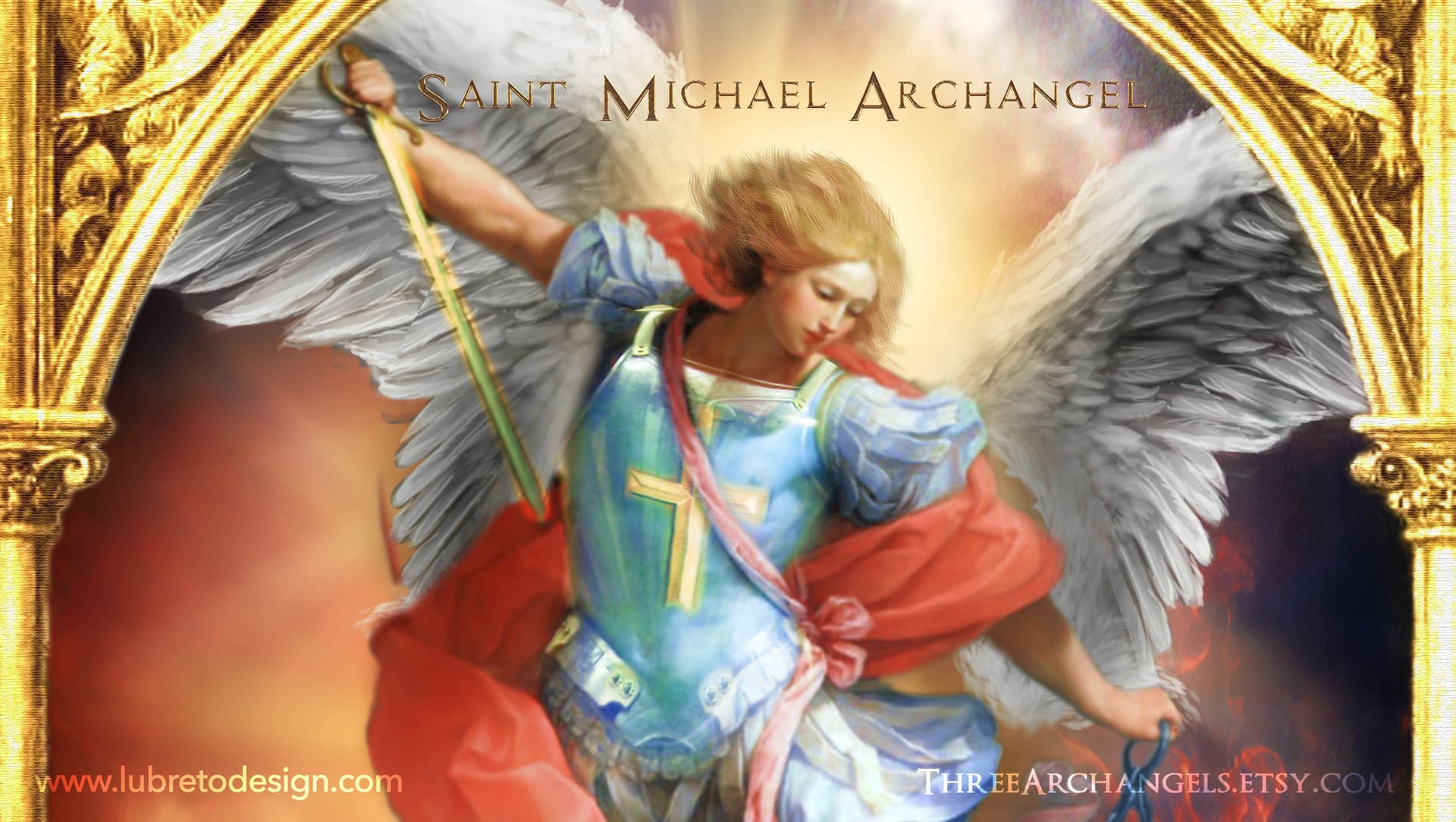 5 Free Hd Wallpapers From 3archangels - Catholic Saint Michael - HD Wallpaper 