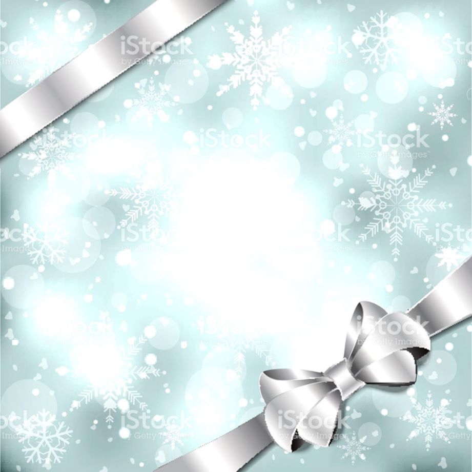 Elegant Christmas Background With Silver Bow Ribbon - Elegant Christmas Background Hd - HD Wallpaper 