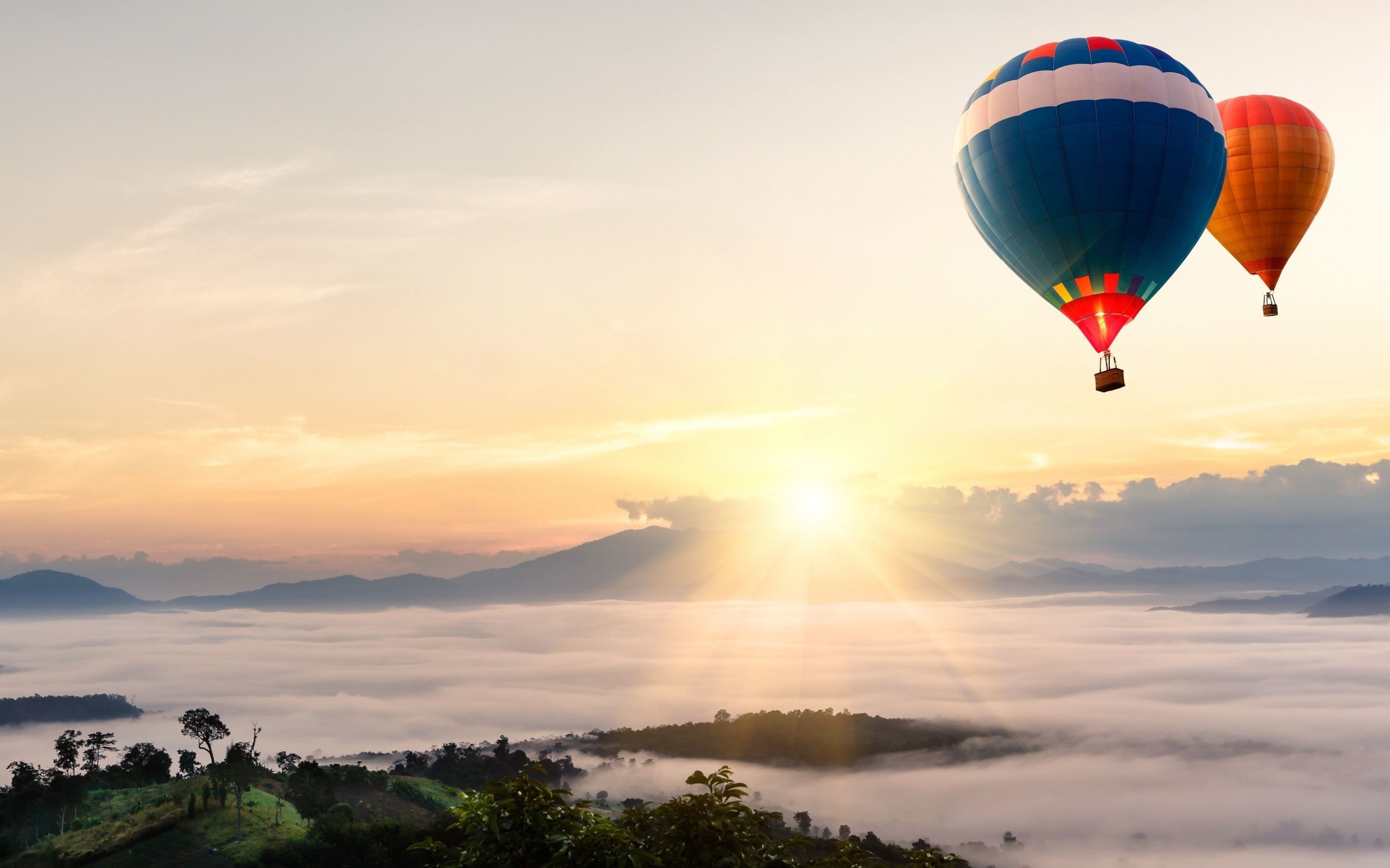 Hot Air Balloon - HD Wallpaper 