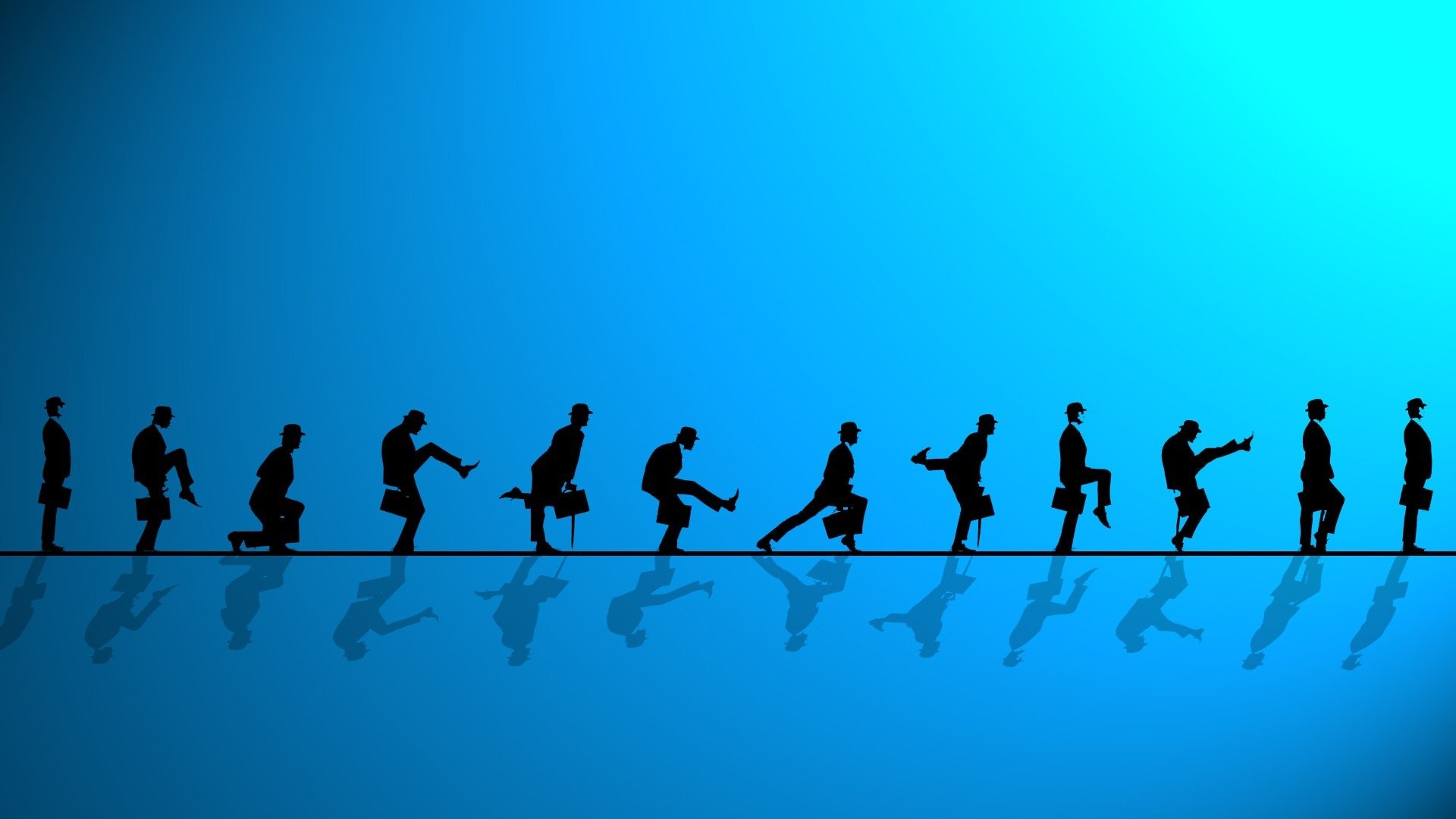 Blue Monty Python Wallpaper - Monty Python Desktop Backgrounds - HD Wallpaper 