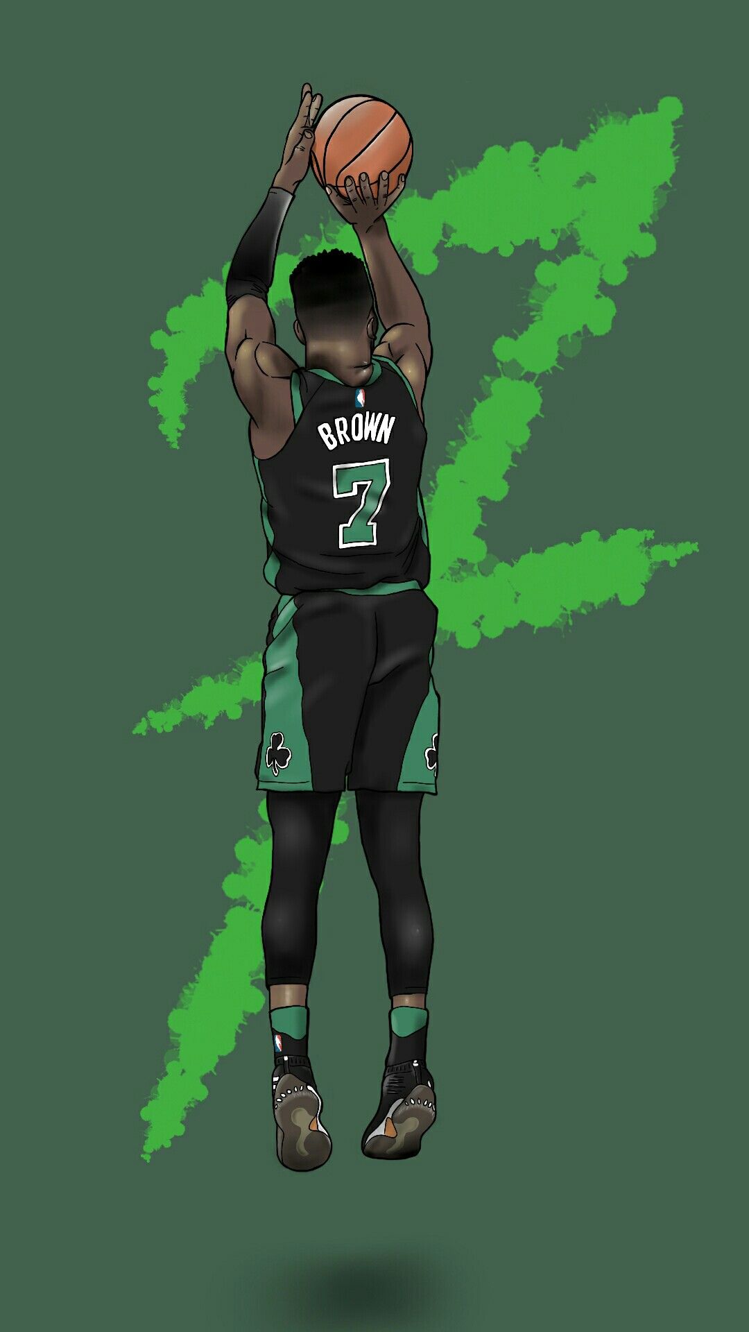 Jaylen Brown Art - HD Wallpaper 