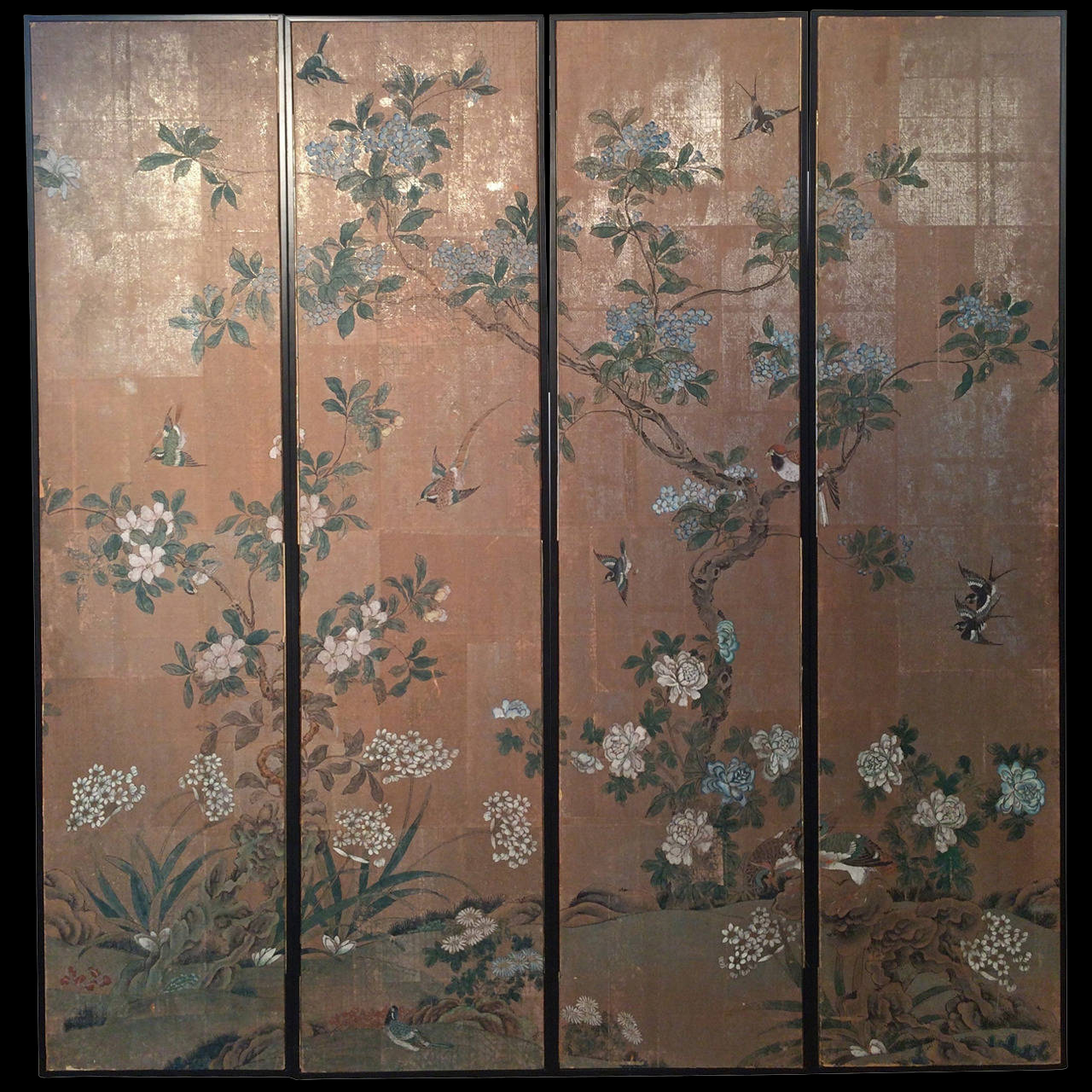 Chinoiserie Wooden Panels - HD Wallpaper 
