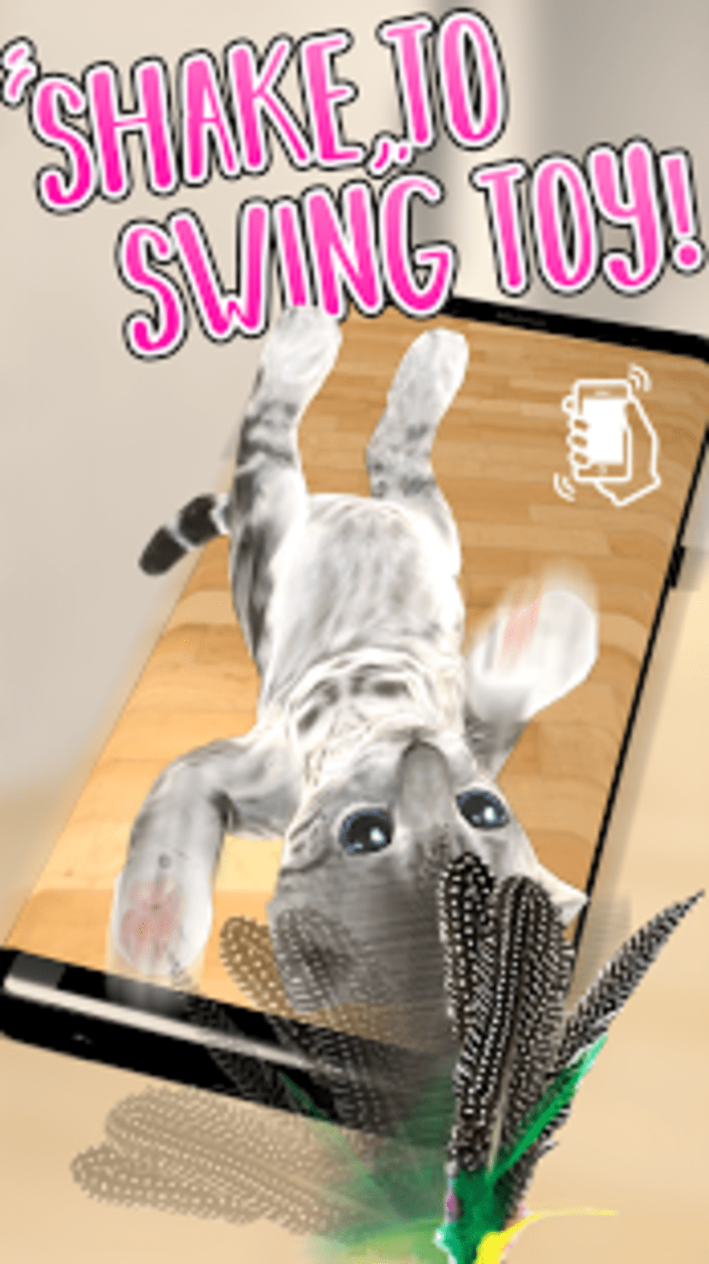3d Cute Cat Live Wallpaper - Cat Jumps - HD Wallpaper 