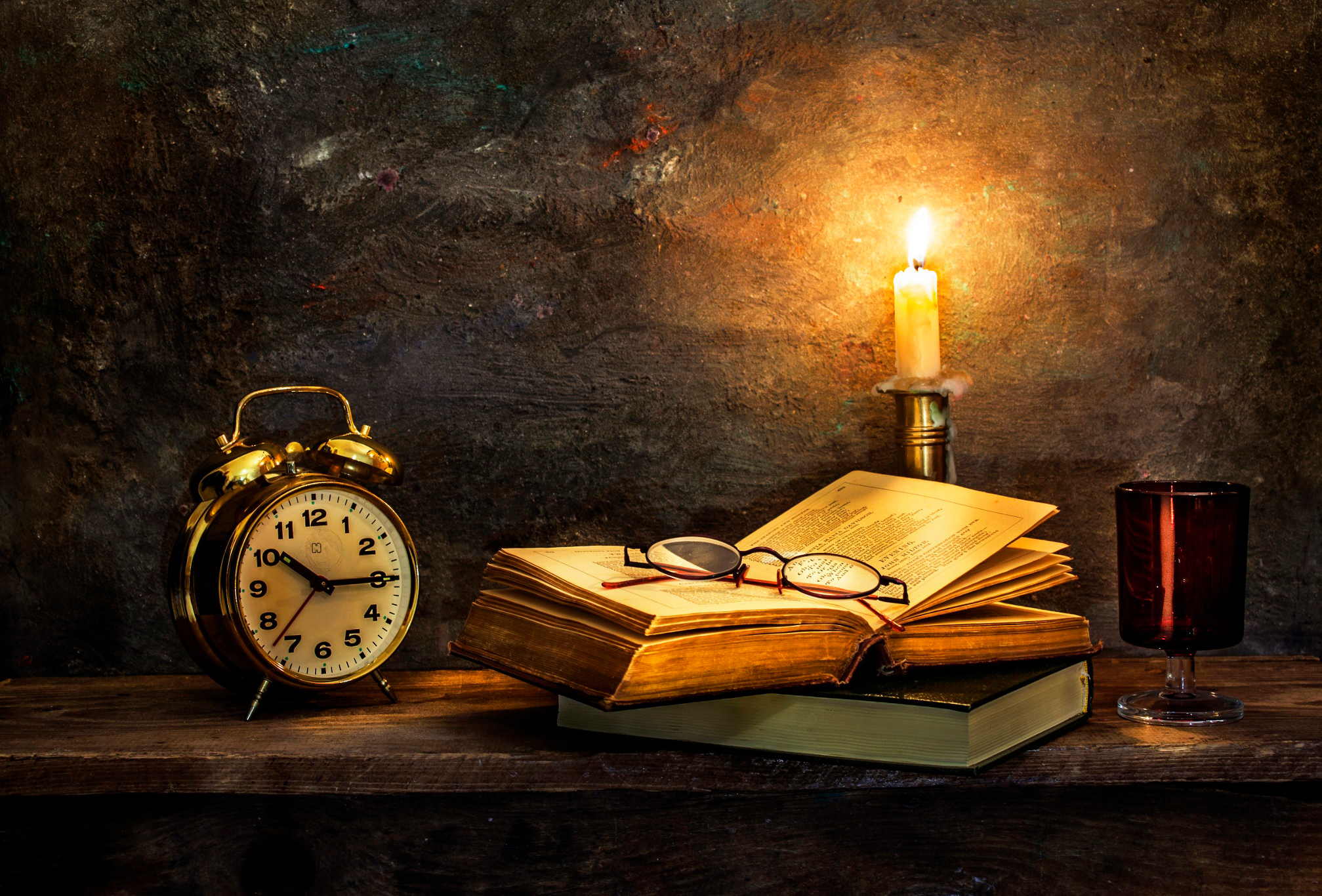 Candle, Light, Still Life, Books Wallpaper - Candle Light Still Life - HD Wallpaper 