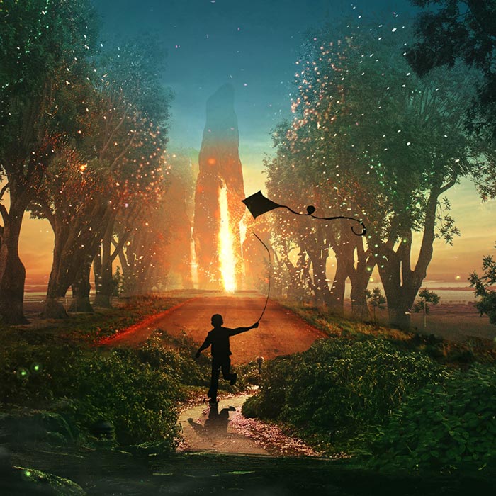 Kite Animated Wallpaper Engine - Really Slow Motion Dreamland - HD Wallpaper 