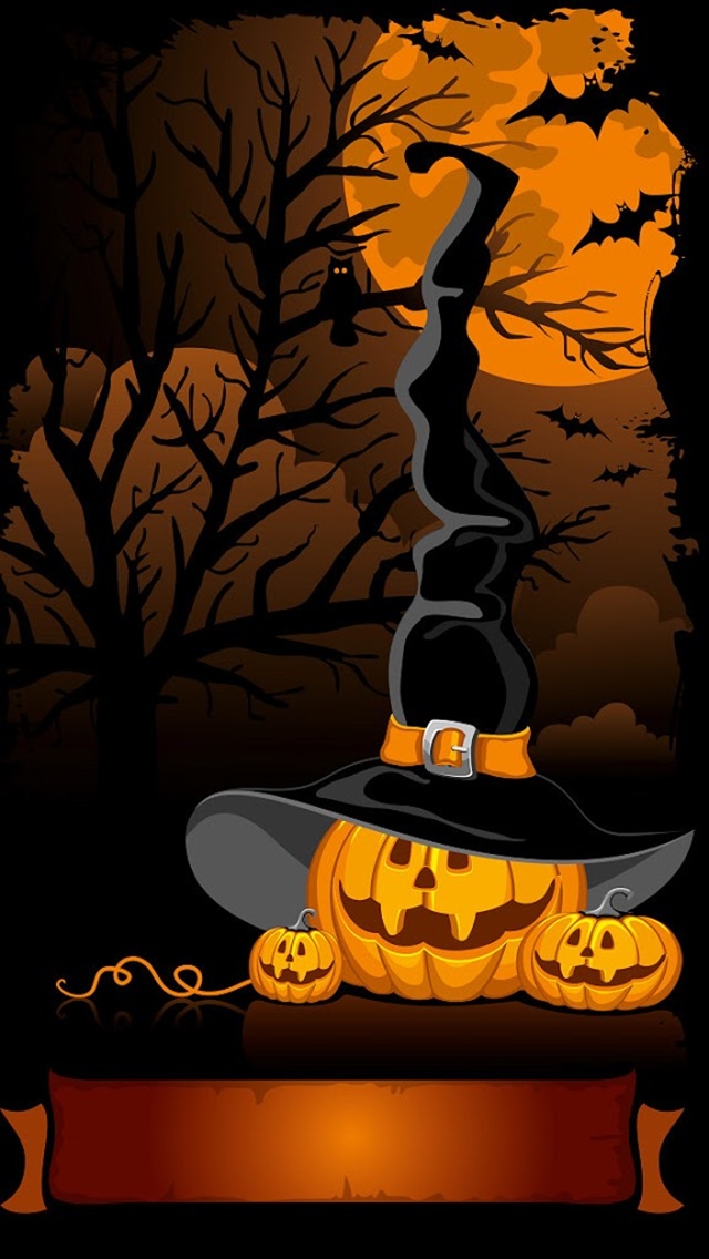 Three Halloween Pumpkin - Halloween Wallpaper Iphone 6 - HD Wallpaper 