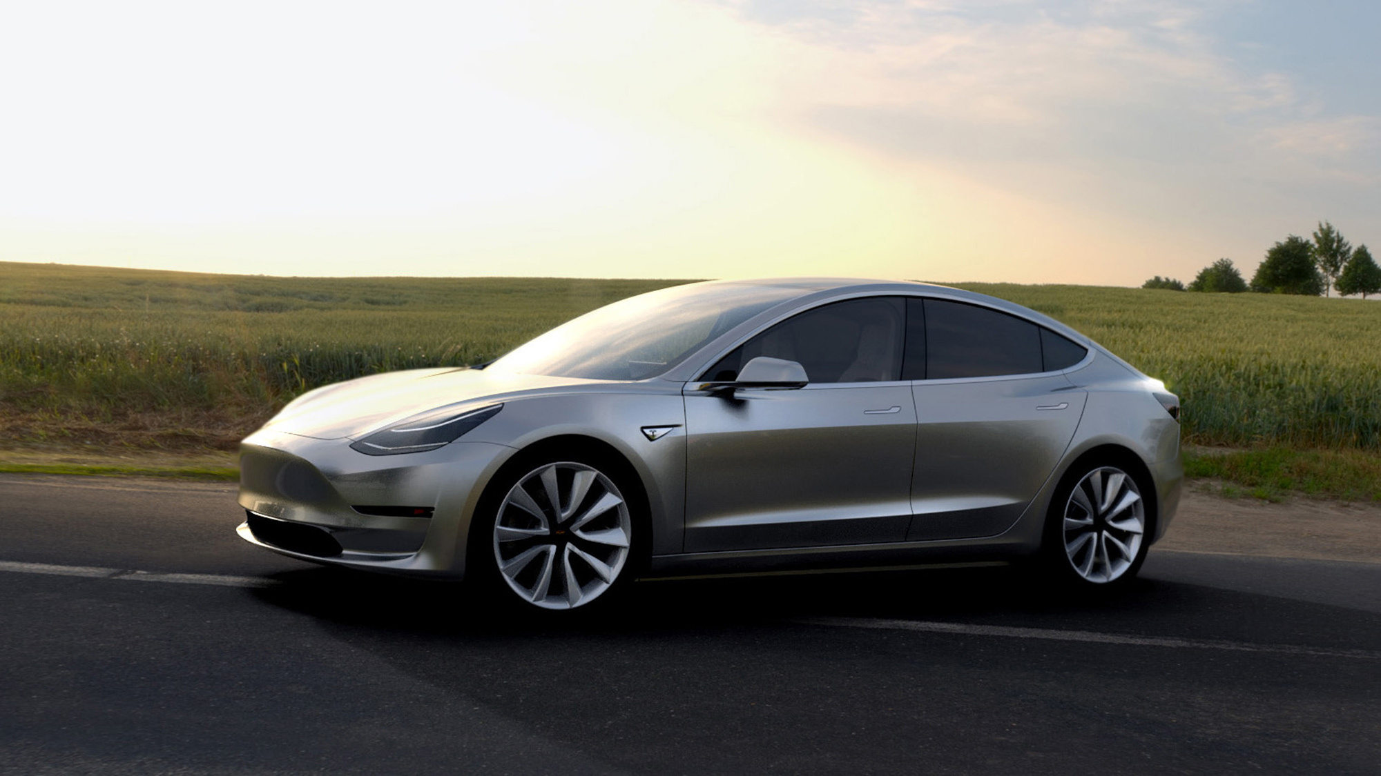 Tesla Model - HD Wallpaper 