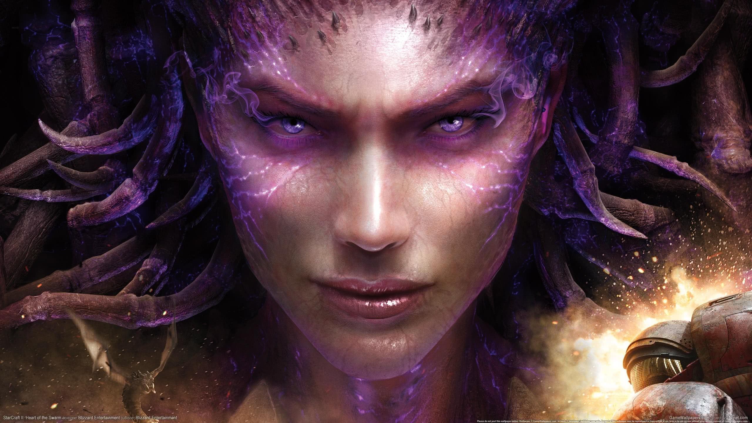 Starcraft Ii Heart Of The Swarm Sarah Kerrigan Wqhd - HD Wallpaper 