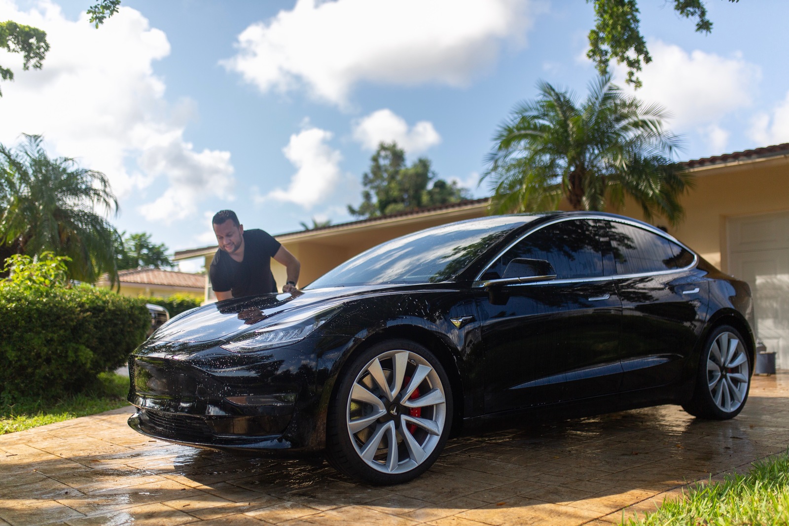 2019 Black Tesla Model 3 Performance Picture, Mods, - 2019 Tesla Model 3 Black - HD Wallpaper 