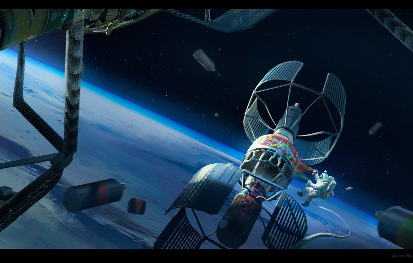 Photo Wallpaper Planet, Astronaut, Final Space Art - Pc Game - HD Wallpaper 