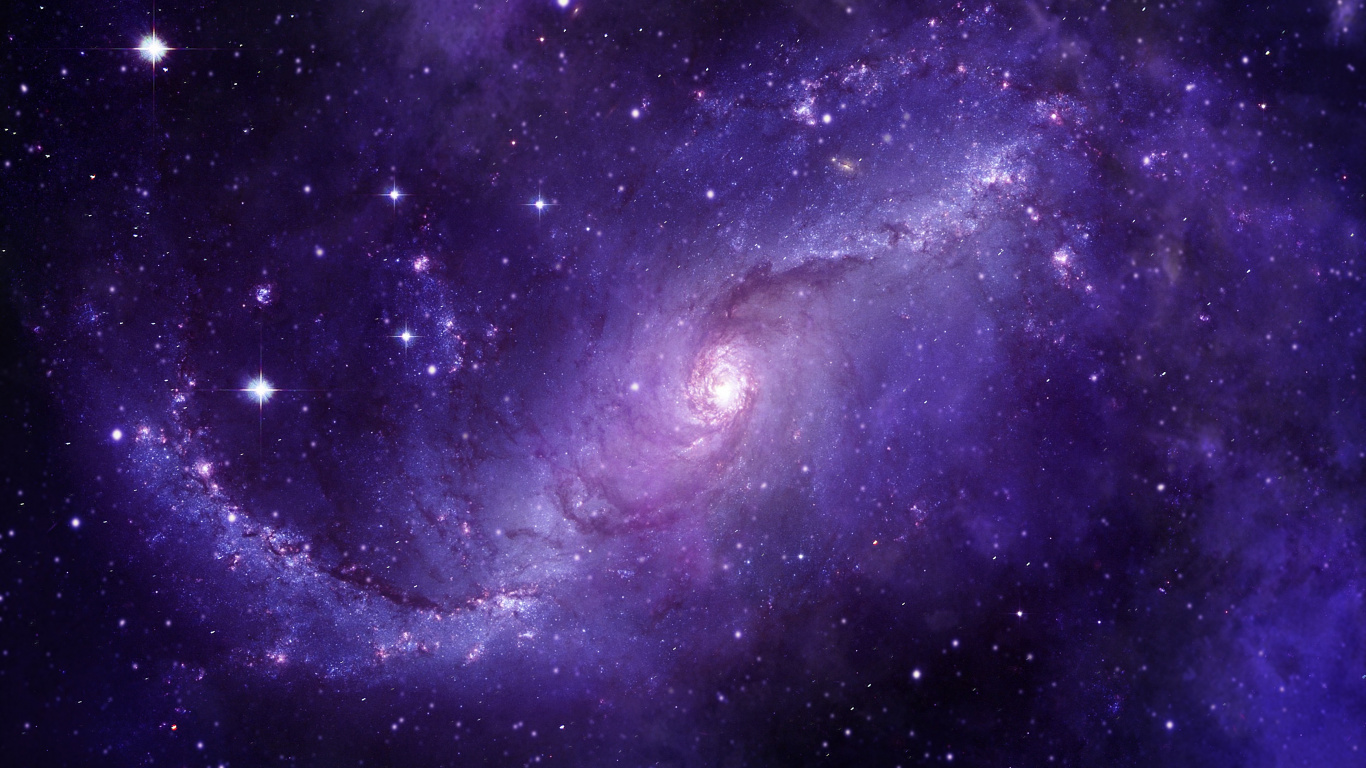 Purple Space Background - HD Wallpaper 