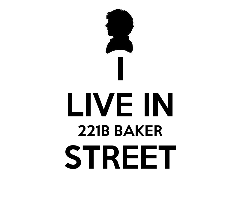 I Live In 221b Baker Street - Silhouette - HD Wallpaper 